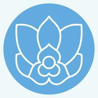 Icon Rumdul. related to Cambodia symbol. blue eyes style. simple design editable. simple illustration vector