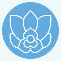 Icon Rumdul. related to Cambodia symbol. blue eyes style. simple design editable. simple illustration vector