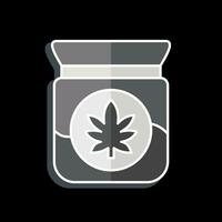 Icon CBD Guideline. related to Cannabis symbol. glossy style. simple design editable. simple illustration vector