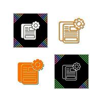 Document Setting Vector Icon