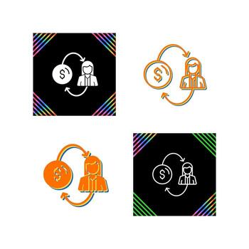 icono de vector de conversión