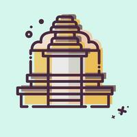 Icon Religion Hindu. related to Cambodia symbol. MBE style. simple design editable. simple illustration vector