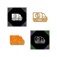 Money Truck Vector Icon