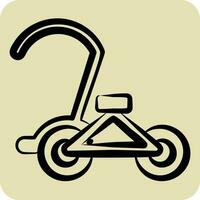 Icon Cycle. related to Cambodia symbol. hand drawn style. simple design editable. simple illustration vector