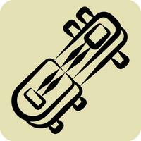 Icon Krapeu. related to Cambodia symbol. hand drawn style. simple design editable. simple illustration vector
