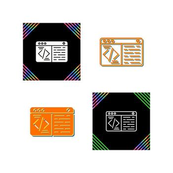 icono de vector de codificación