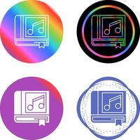 Music Book Vector Icon