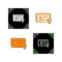 Certificate Vector Icon