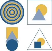 Geometric Model Shape. Basic and Simple Design. Vector Icon Set.