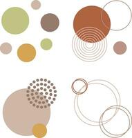 Collection of Abstract Dot Shape. Vector Illustration