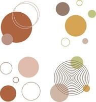 Collection of Abstract Dot Shape. Vector Illustration