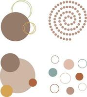 Collection of Abstract Dot Shape. Vector Illustration