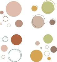 Collection of Abstract Dot Shape. Vector Illustration