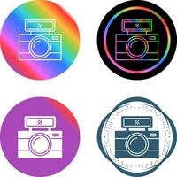 icono de vector de cámara de fotos