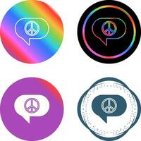 Peace Chat Vector Icon