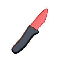 cuchillo 3d representación icono ilustración png