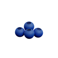 blueberry 3d rendering icon illustration png