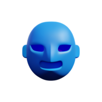 masker 3d renderen icoon illustratie png