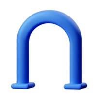 arch 3d rendering icon illustration png