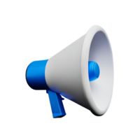 megaphone 3d rendering icon illustration png