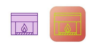 Fireplace Vector Icon