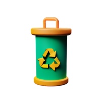 recycler 3d le rendu icône illustration png