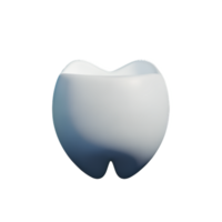 dientes 3d representación icono ilustración png