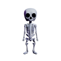 skeleton 3d rendering icon illustration png