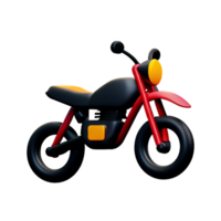 motorcycle 3d rendering icon illustration png