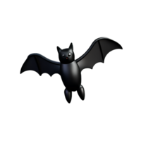 bat 3d rendering icon illustration png
