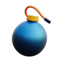 bomb 3d rendering icon illustration png