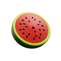 Wassermelone 3d Rendern Symbol Illustration png