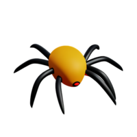 araña 3d representación icono ilustración png