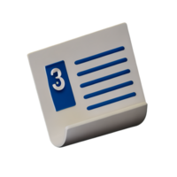 newspaper 3d rendering icon illustration png