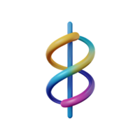 dna 3d rendering icon illustration png