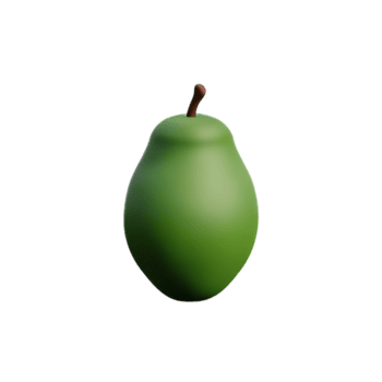 aguacate 3d representación icono ilustración png