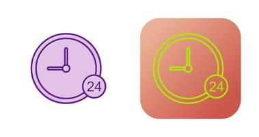 24 Hour Service Vector Icon