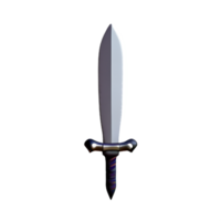 épée 3d le rendu icône illustration png