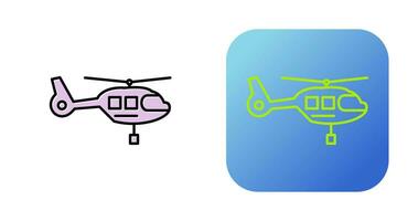 icono de vector de helicóptero