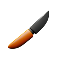 kniv 3d tolkning ikon illustration png