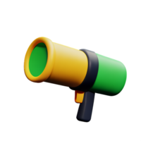 megafone 3d Renderização ícone ilustração png