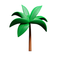 tropical leaves 3d rendering icon illustration png