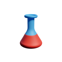 química 3d representación icono ilustración png