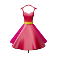 dress 3d rendering icon illustration png