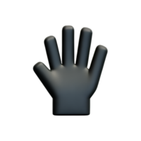 Hand Palme 3d Rendern Symbol Illustration png