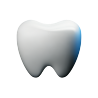 dentes 3d Renderização ícone ilustração png