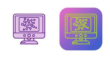 Virus Lcd Vector Icon