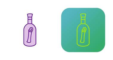 Scroll in Bottle Vector Icon