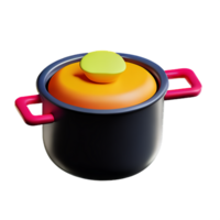 cucinando 3d interpretazione icona illustrazione png