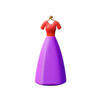 robe 3d le rendu icône illustration png